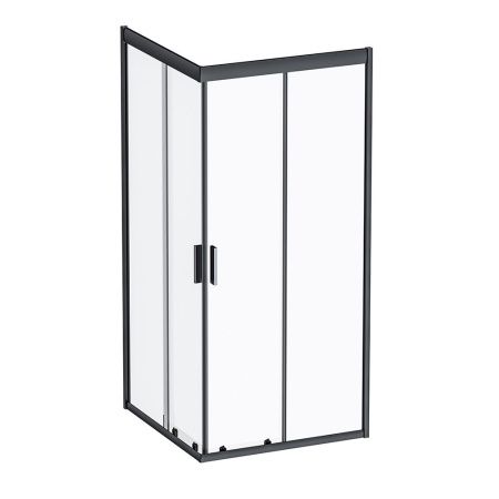 Душевой уголок Am.Pm Gem W90G-403-090BT 90х90 стекло прозрачное профиль черный без поддона