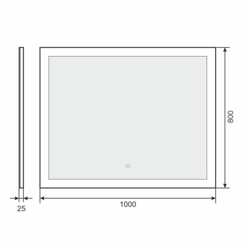 Зеркало Uperwood Barsa 2930205444 100х80 подвесное - фото 5