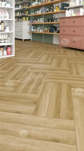 Ламинат Alpine Floor Herringbone 12 Pro New LF106-02 Дуб Эльзас толщина 1.2 см 34 класс 606х101 - фото 5