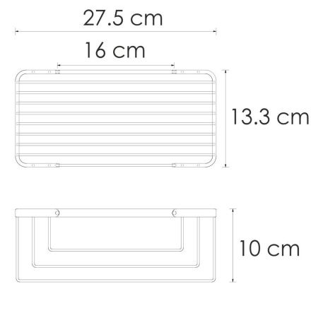 Полка в ванную комнату WasserKRAFT 711BG