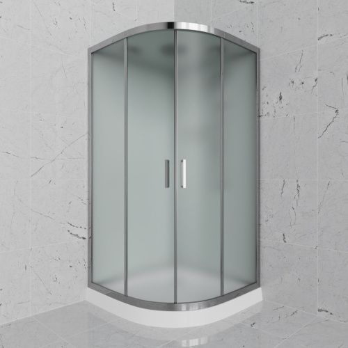 Душевая кабина Frank 200777 80х80 четверть круга с крышей ориентация универсальная - фото 2