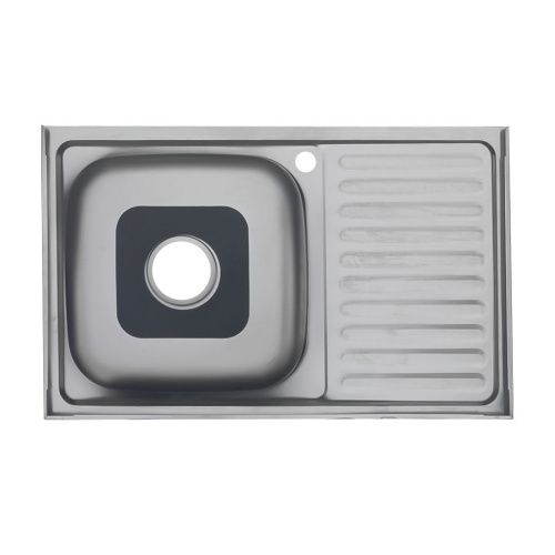 Кухонная мойка Melana 014 t R (*10) 80х50 цвет хром - фото 2