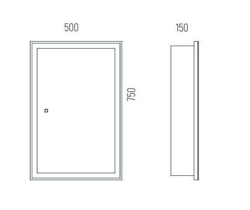 Зеркало-шкаф Corozo Толедо SD-00001391 50х80 подвесной цвет белый - фото 2