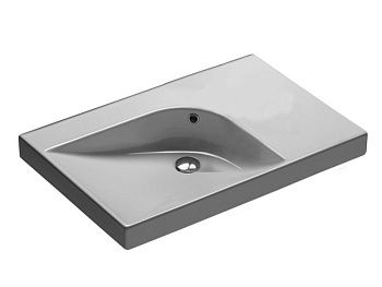 Раковина из сантехнического фаянса Hatria GRANDANGOLO Y0XK01 80х50 подвесная цвет белый