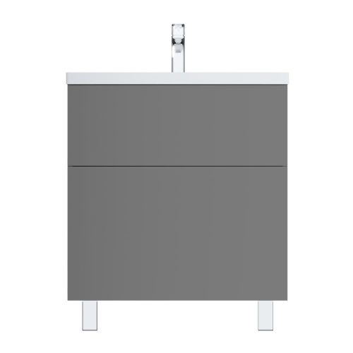 Тумба под раковину Am.Pm Gem M90FSX07522GM32 80х40 напольная цвет серый - фото 2