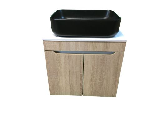 Тумба с раковиной Sintesi STL.W7021_SIN-LVB-APP-409BM 60х60 подвесная цвет белый