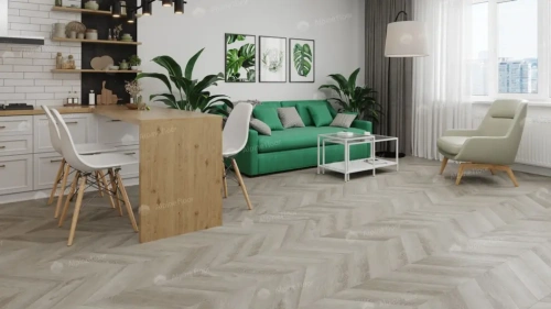Кварцвиниловая плитка Alpine Floor Chervon Alpine LVT ECO 20-1 Дуб Фантазия Chevron толщина 0.25 см 43 класс 555х127 - фото 2