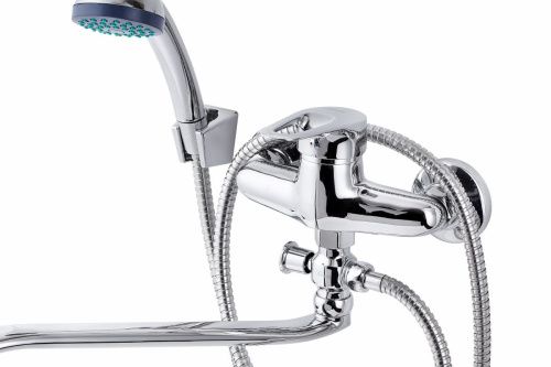 Смеситель для ванны и душа FAUZT FZs-614-114 настенный хром - фото 2