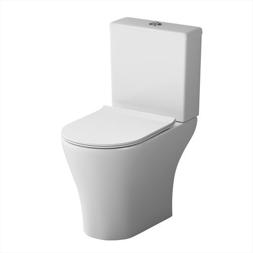 Унитаз напольный с бачком Damixa Sirius DX86C8600SC белый с сиденьем микролифт безободковый каскадный смыв