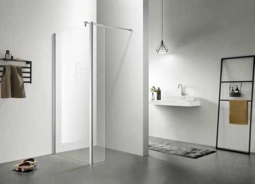 Душевая перегородка Azario CHICAGO AZ-NAR6321 1400 140х195 стекло прозрачное профиль серебро - фото 3