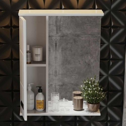 Зеркало-шкаф Onika Балтика 205848 60х70 подвесной цвет белый - фото 4