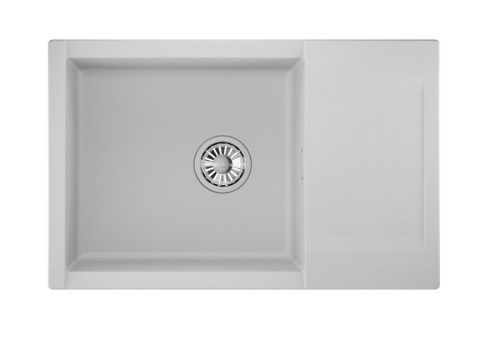 Кухонная мойка Granula 7807, АРКТИК 80х50 цвет белый поверхность матовая - фото 2