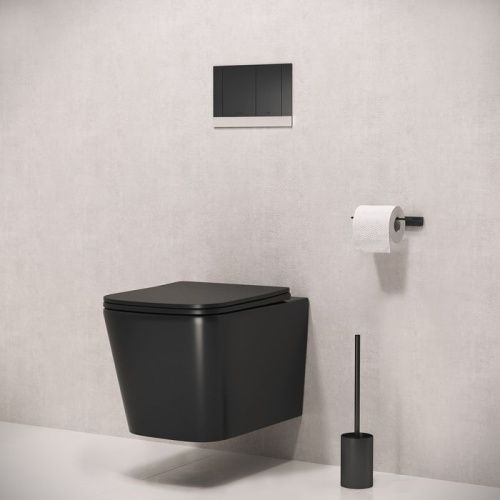 Клавиша смыва механическая Iddis Unifix UNIS1MBi77 цвет черный - фото 2