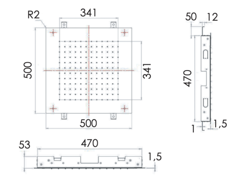 Верхний душ Remer 357SFS50 50х50 хром - фото 2