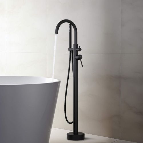 Смеситель Aquatek ЕВРОПА AQ1345MB напольный черный - фото 4