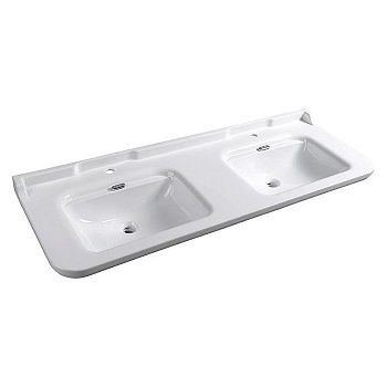 Раковина из сантехнического фарфора Kerasan Waldorf 4143K1bi/cr*1 150х60 подвесная цвет белый 1 отверстие под смеситель