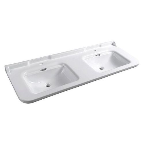 Раковина из сантехнического фарфора Kerasan Waldorf 4143K1bi/cr*1 150х60 подвесная цвет белый 1 отверстие под смеситель