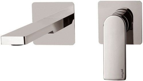 Смеситель для раковины Paffoni Tango TA105ST70 встраиваемый в стену нержавеющая сталь
