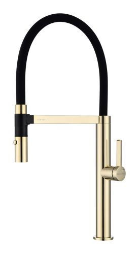 Смеситель для кухни Paulmark LEADER Le214101-G на мойку золото