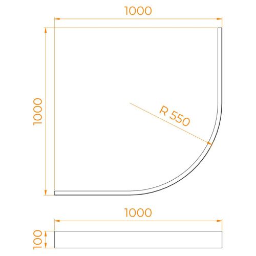 Экран фронтальный для поддона RGW 16232110-00 - фото 2