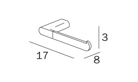 Бумагодержатель Inda MITO A2025BNC