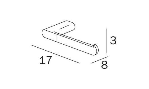 Бумагодержатель Inda MITO A2025BNC - фото 2