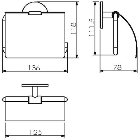 Бумагодержатель Langberger MOLVENO 30841A