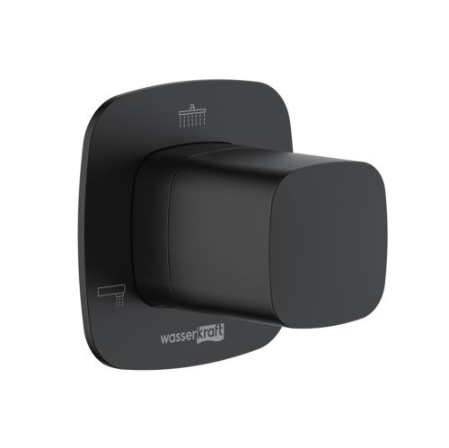Переключатель на 3 выхода Wasserkraft Nuthe 9100 A265 встраиваемый в стену черный - фото 2
