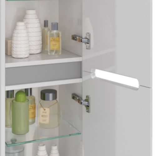 Шкаф-пенал LeMark Buno LM04B35P 40х170 напольный цвет белый - фото 4