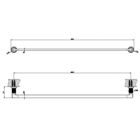Полотенцедержатель Gessi Inciso 58505#727