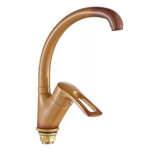 Смеситель для кухни Cron CN77318-TF на мойку коричневый - фото 2