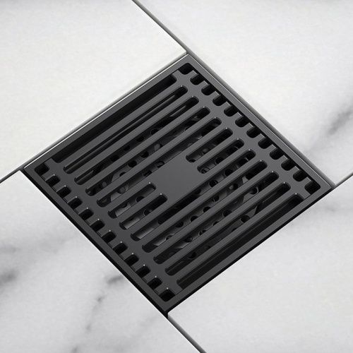 Душевой трап Orange TR01-005b 10х10 черный - фото 2