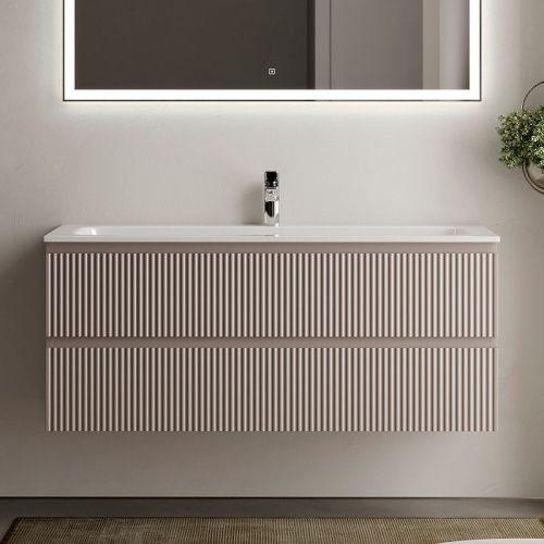 Тумба под раковину Sancos SNOB R SNR120SM 120х40 подвесная цвет бежевый - фото 2