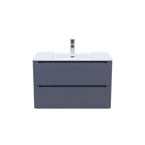 Тумба с раковиной Iddis Edifice EDI80D0i95K 80х50 подвесная цвет серый - фото 2