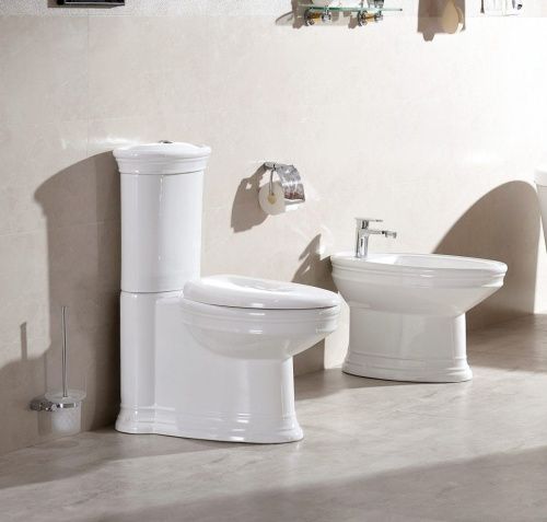 Биде напольное CeramaLux 2051 цвет белый