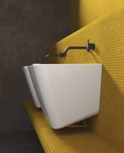 Раковина из сантехнического фарфора Galassia Meg11Pro 5482 60х50 подвесная цвет белый - фото 3