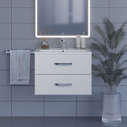 Тумба с раковиной Uperwood Foster 291020530 70х50 цвет белый - фото 5