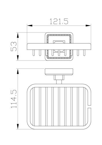 Мыльница с держателем Wonzon & Woghand Roma WW-7224 - фото 2