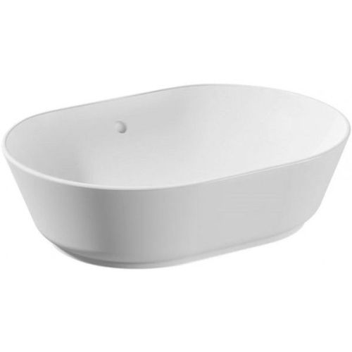 Раковина из сантехнического фарфора Vitra Geo 7427B003-0012 60х40 накладная цвет белый без отверстий под смеситель