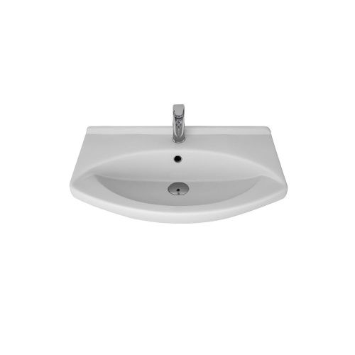 Раковина керамическая Dreja Laguna 192529 70х40 подвесная цвет белый 1 отверстие под смеситель - фото 3