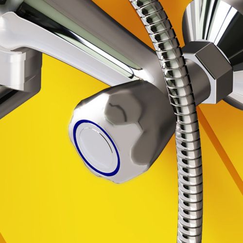 Смеситель для ванны и душа Dorff Modern D7095000 настенный хром - фото 5