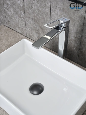 Смеситель для раковины Gid Cascada L057CHD на столешницу хром