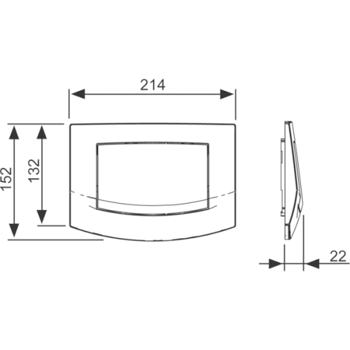 Клавиша смыва механическая Tece TECEambia 9240140 цвет белый - фото 2