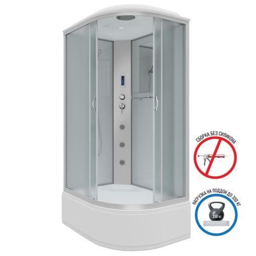 Душевая кабина Niagara Classic 23101424LF 120х80 асимметричная с крышей ориентация левая - фото 2