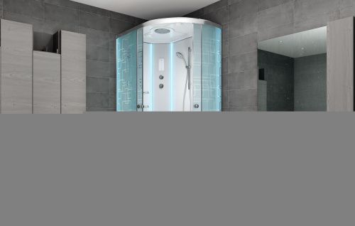 Душевая кабина AvaCan EM2712LLED 120х80 асимметричная с крышей ориентация левая - фото 3