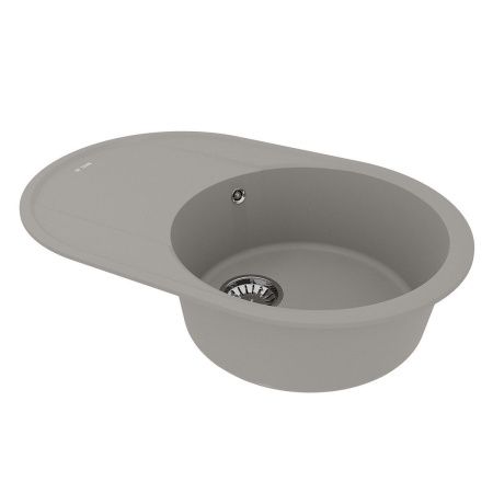 Кухонная мойка LeMark Lacha 760 9910057 75х50 цвет серый поверхность матовая