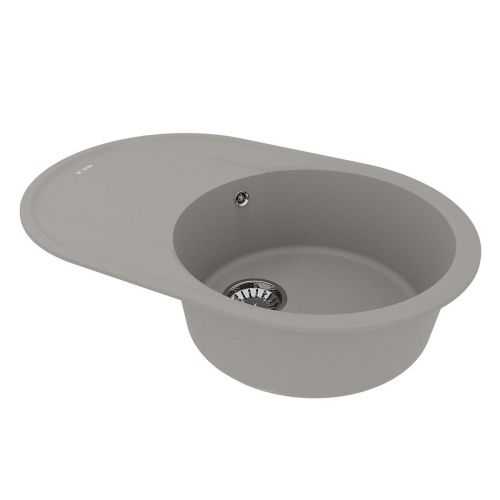 Кухонная мойка LeMark Lacha 760 9910057 75х50 цвет серый поверхность матовая - фото 2