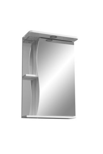 Зеркало-шкаф Stella Polar Волна SP-00000032 50х70 подвесной цвет белый