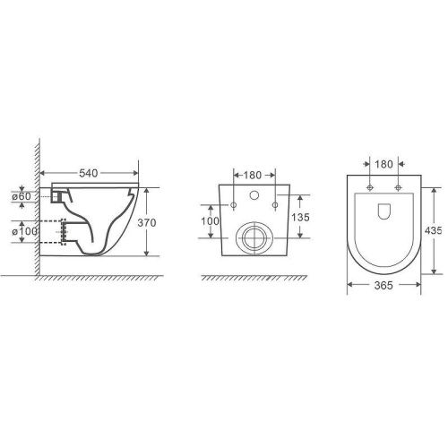 Унитаз подвесной WeltWasser 10000008268 белый с сиденьем микролифт безободковый смыв торнадо - фото 3