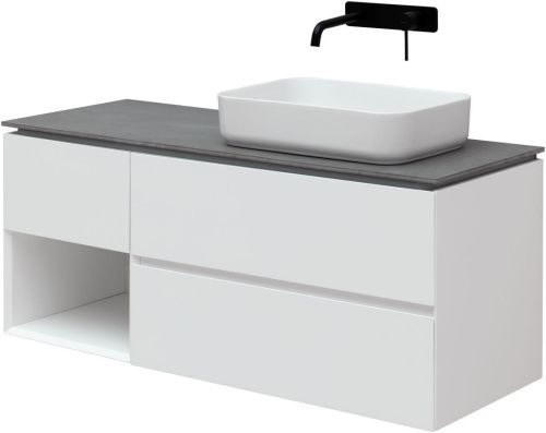 Тумба под раковину Allen Brau Infinity 1.21007.WM 120х50 подвесная цвет белый - фото 4